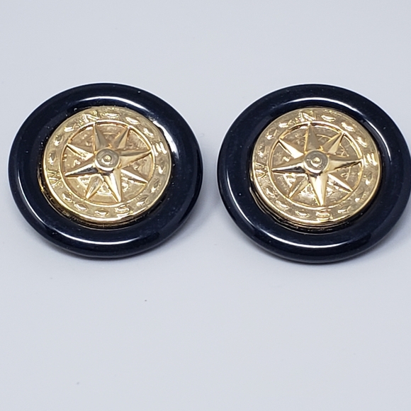 Vintage Compass Earrings - Picture 2 of 10